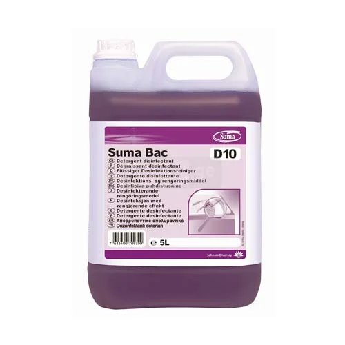 Diversey SUMA BAC D10 Detergent disinfectant for surfaces 5L